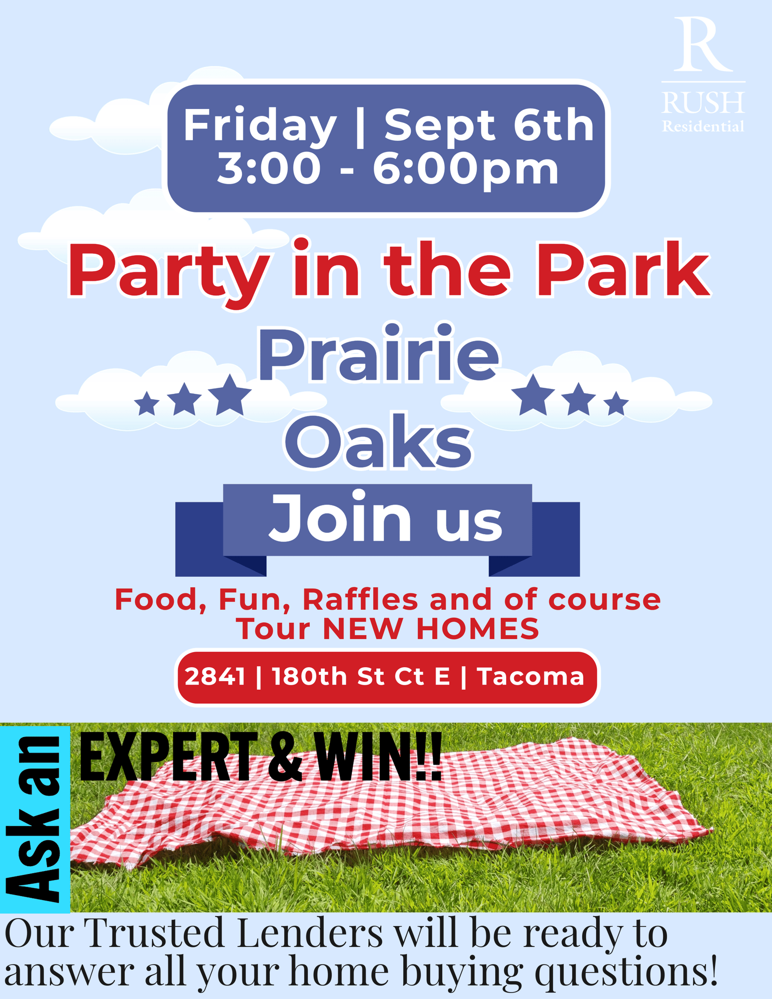 Party in the Park Flyer