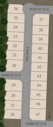 Landings Color Plat Map