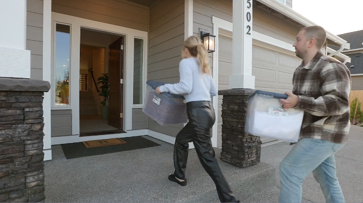 moving in